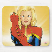 Captain Marvel Fitting Glove Mouse Pad