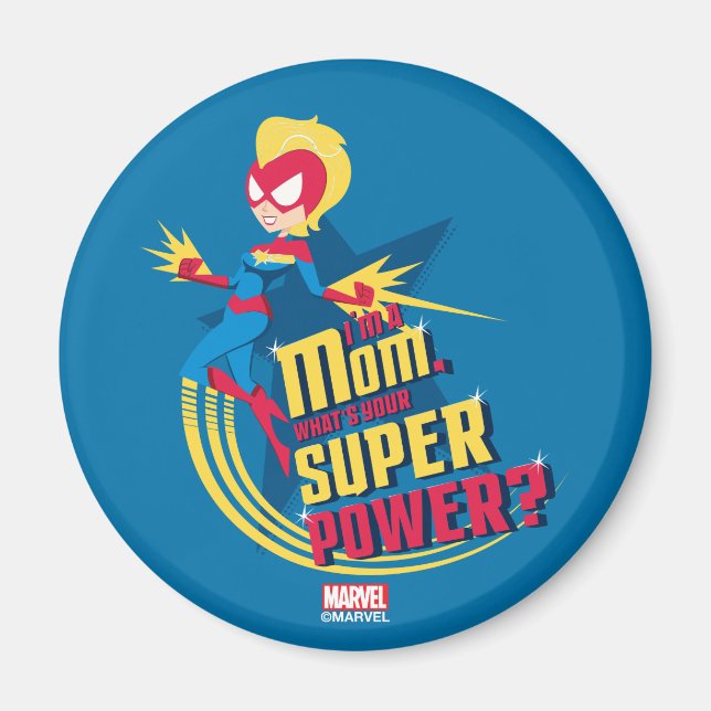 Captain Marvel | I'm A Mom Magnet (Front)