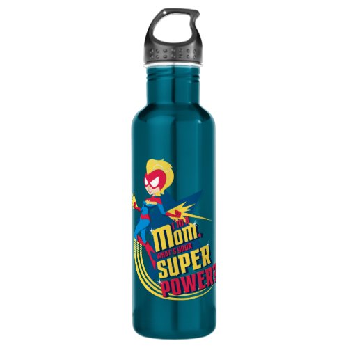 Captain Marvel  Im A Mom Stainless Steel Water Bottle