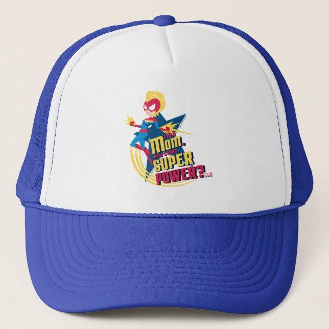 Captain Marvel | I'm A Mom Trucker Hat (Front)