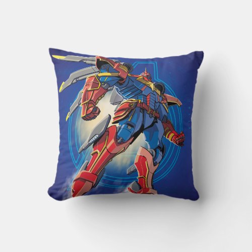 Captain Marvel Mech Suit Throw Pillow
