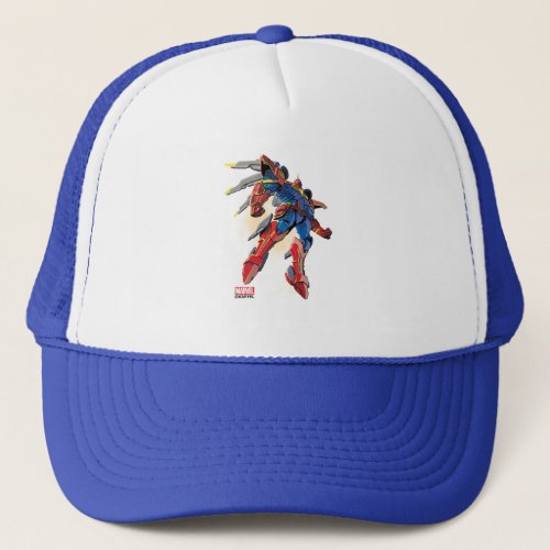 Captain Marvel Mech Suit Trucker Hat