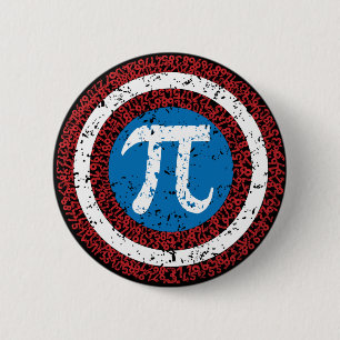 Captain Maths Pinback Button