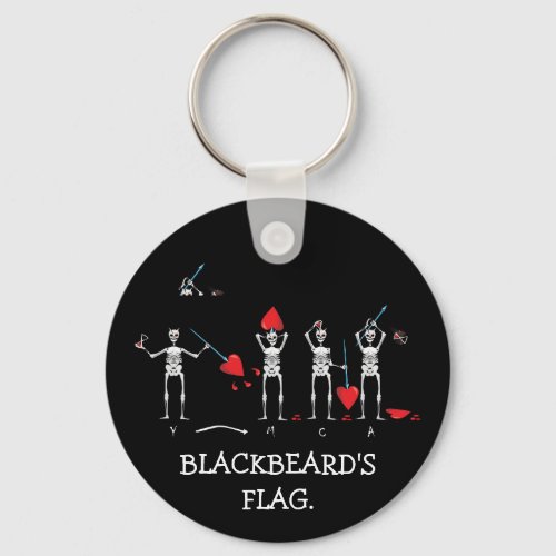 CAPTAIN MAYFLOWERS Blackbeard Flag Keychain