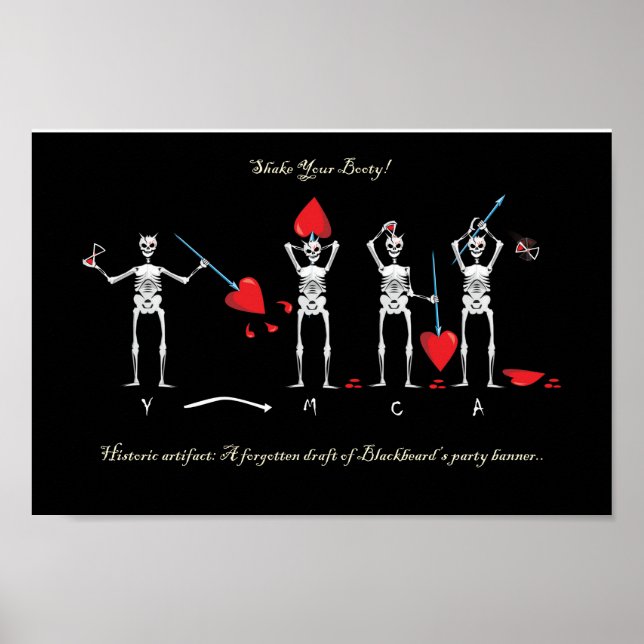 CAPTAIN MAYFLOWER'S BLACKBEARD FLAG POSTER (Front)