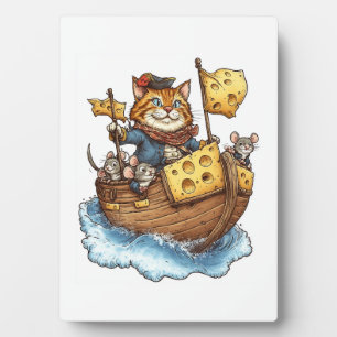 Captain Meowbeard � Funny Pirate Cat Graphic Plaque