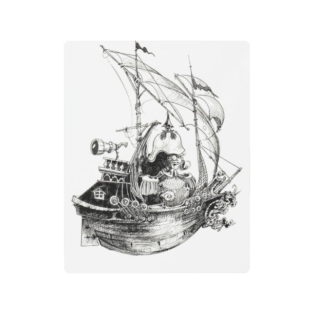 Captain Metal Print (Front)