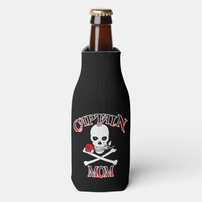 Captain Mom Bottle Cooler (Bottle Front)