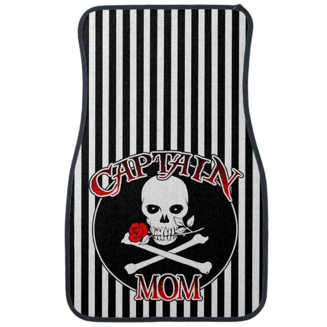 Captain Mom Car Floor Mat (Front)