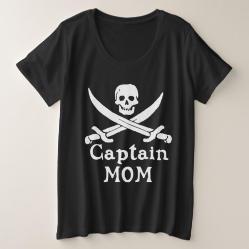 Captain Mom  _ Classic Plus Size T_Shirt