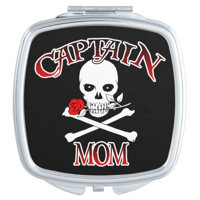 Captain Mom Compact Mirror (Front)