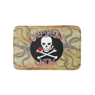 Captain Mom - Embraced by the Deep Bath Mat