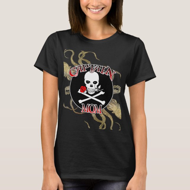 Captain Mom - Embraced by the Deep T-Shirt (Front)