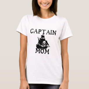 Captain Mom Ladies T-Shirt