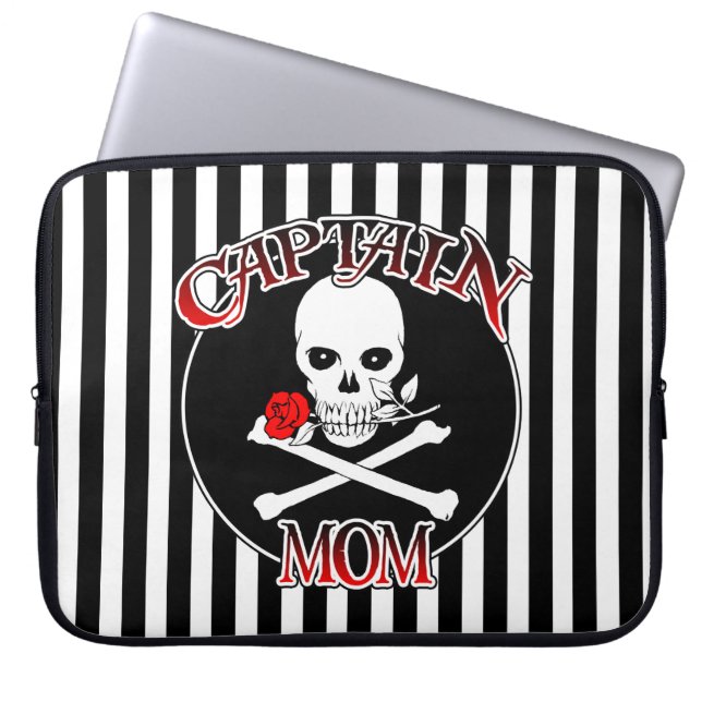 Captain Mom Laptop Sleeve (Front)