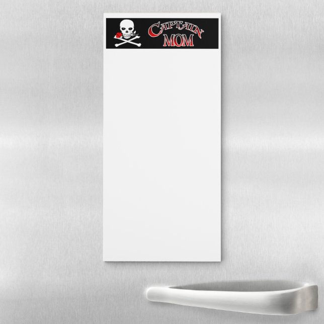 Captain Mom Magnetic Notepad (In Situ)