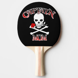 Captain Mom Ping Pong Paddle