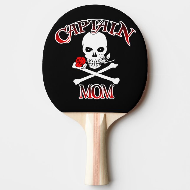 Captain Mom Ping Pong Paddle (Front)