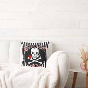 Captain Mom Throw Pillow
