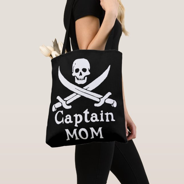 Captain Mom Tote Bag (Close Up)