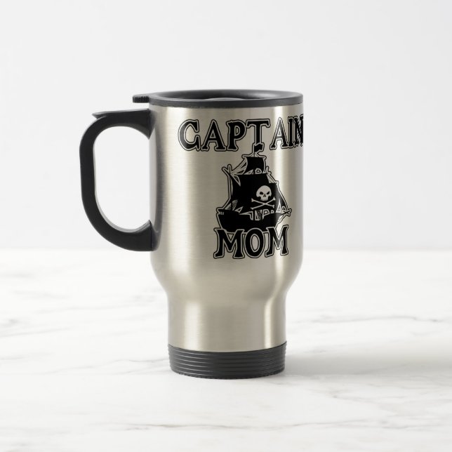 Captain Mom Travel Mug (Left)