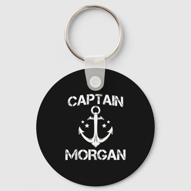 Captain Morgan Funny Birthday Ised Surname Clan Gi Keychain (Front)