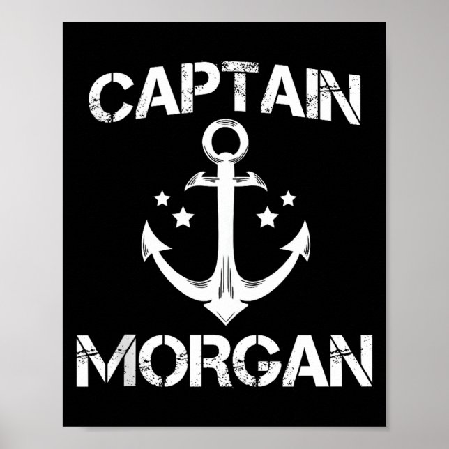 Captain Morgan Funny Birthday Ised Surname Clan Gi Poster (Front)