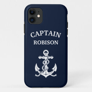 Captain name anchor iPhone 11 case