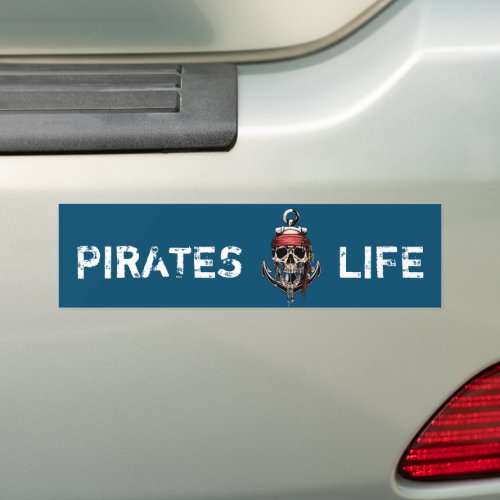 Captain Name Pirate Legend NAUTICAL Bumper Sticker