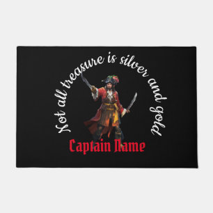 Captain Name Pirate Party Doormat
