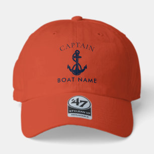 Captain Nautical Boat Navy Blue Anchor 47 Brand Hat