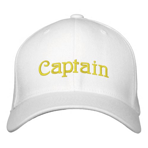 Captain Nautical Embroidered Baseball Cap