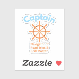 Captain – Navigator of Road Trips Sticker