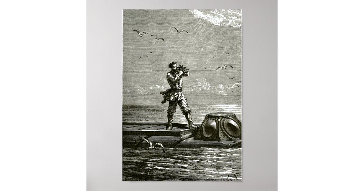 Captain Nemo From 000 Leagues Under The Sea Poster Zazzle Com
