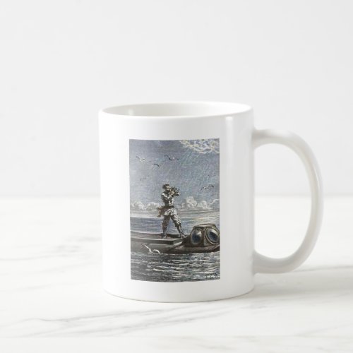 Captain Nemo Verne 20000 Leagues Sci Fi Art Coffee Mug