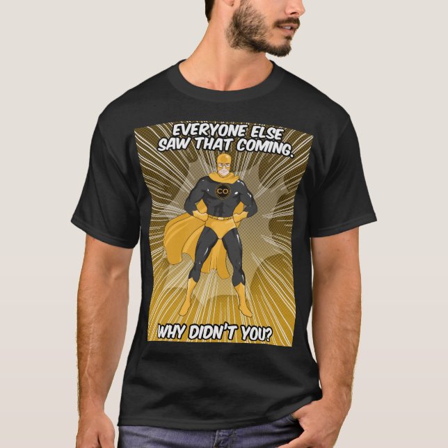 Captain Obvious(cartoon) T-Shirt (Front)