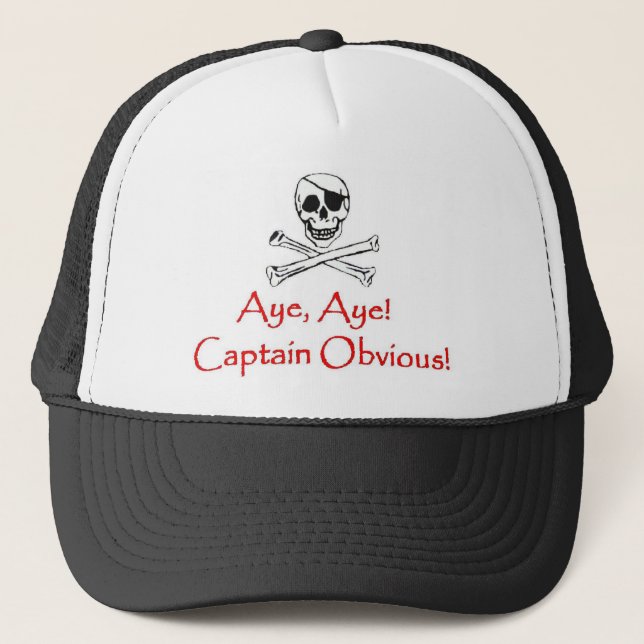 Captain Obvious Trucker Hat (Front)