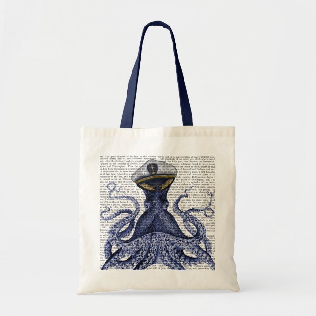 Captain Octopus Tote Bag (Front)