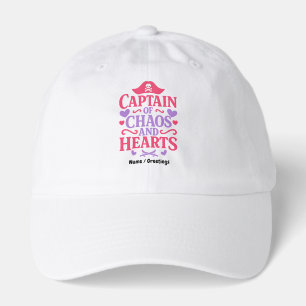 Captain of Chaos and Hearts Pirate Graphic Hat