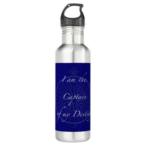 Captain of My Destiny Compass Rose Water Bottle