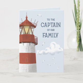 Captain of Our Family – Lighthouse Father’s Day Card