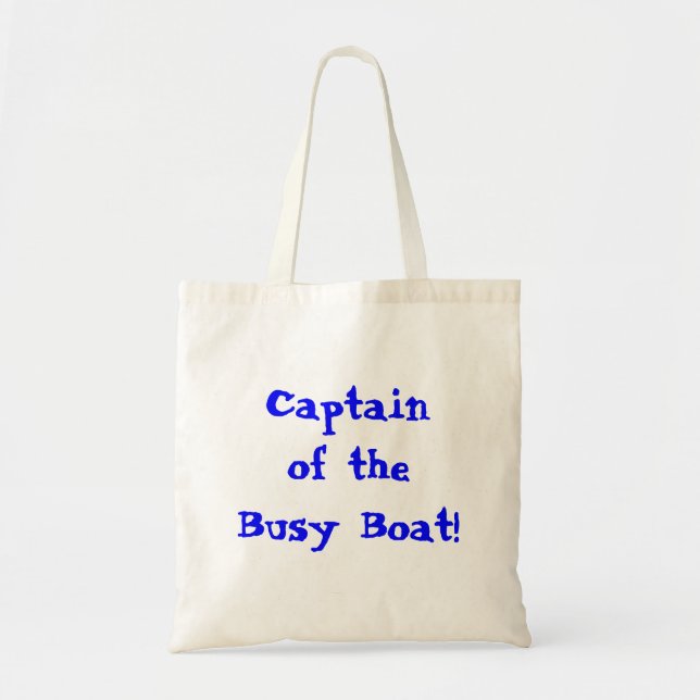 Captain Of The Busy Boat Kid's  Tote Bag (Front)