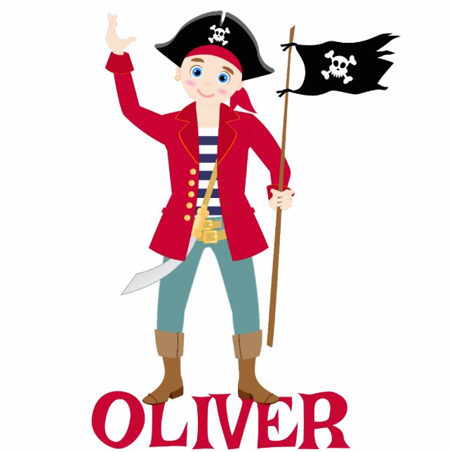 Captain of the Pirate Ship Birthday Party Cutout (Front)