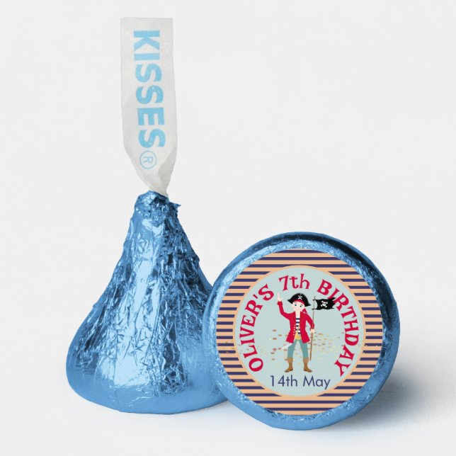 Captain of the Pirate Ship Birthday Party Hershey®'s Kisses® (Front)