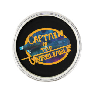 Captain of the Unreliable Lapel Pin