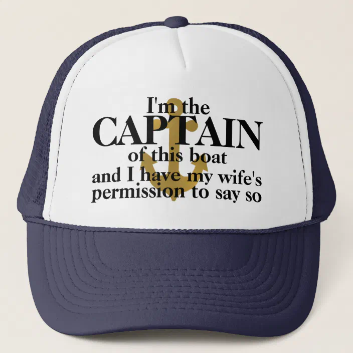 Funny boat captain hats Clearance