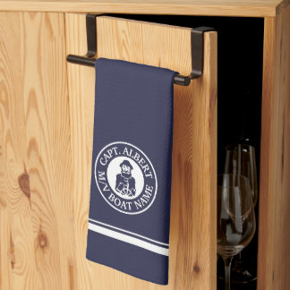 Captain Old Scruff Logo Personalized Kitchen Towel