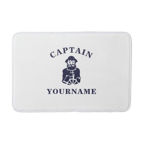 Captain Old Scruff with Your Name Bath Mat