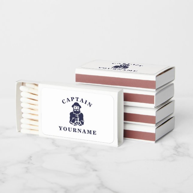 Captain Old Scruff with Your Name Matchboxes (Stacked)
