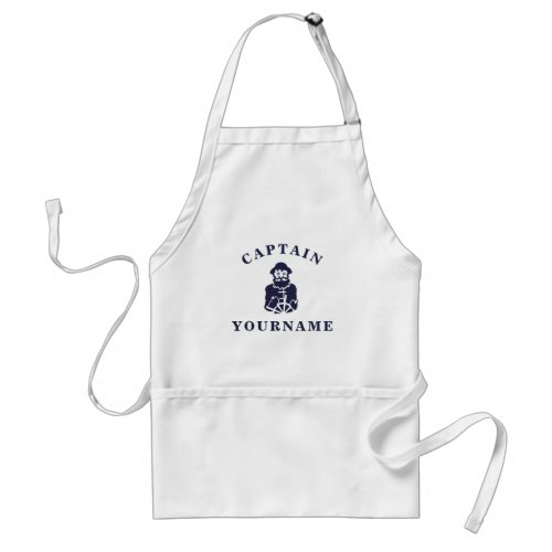 Captain Old Scruff with Your Name Nautical Apron